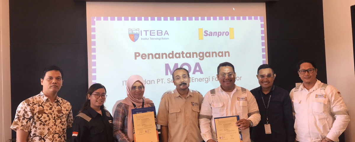 Fakultas Teknologi Industri dan Fakultas Teknologi Informasi ITEBA Tandatangan MOA dengan PT Sanpro Energi Fabrikator Untuk Tingkatkan Kerjasama