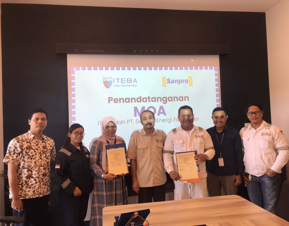 Fakultas Teknologi Industri dan Fakultas Teknologi Informasi ITEBA Tandatangan MOA dengan PT Sanpro Energi Fabrikator Untuk Tingkatkan Kerjasama